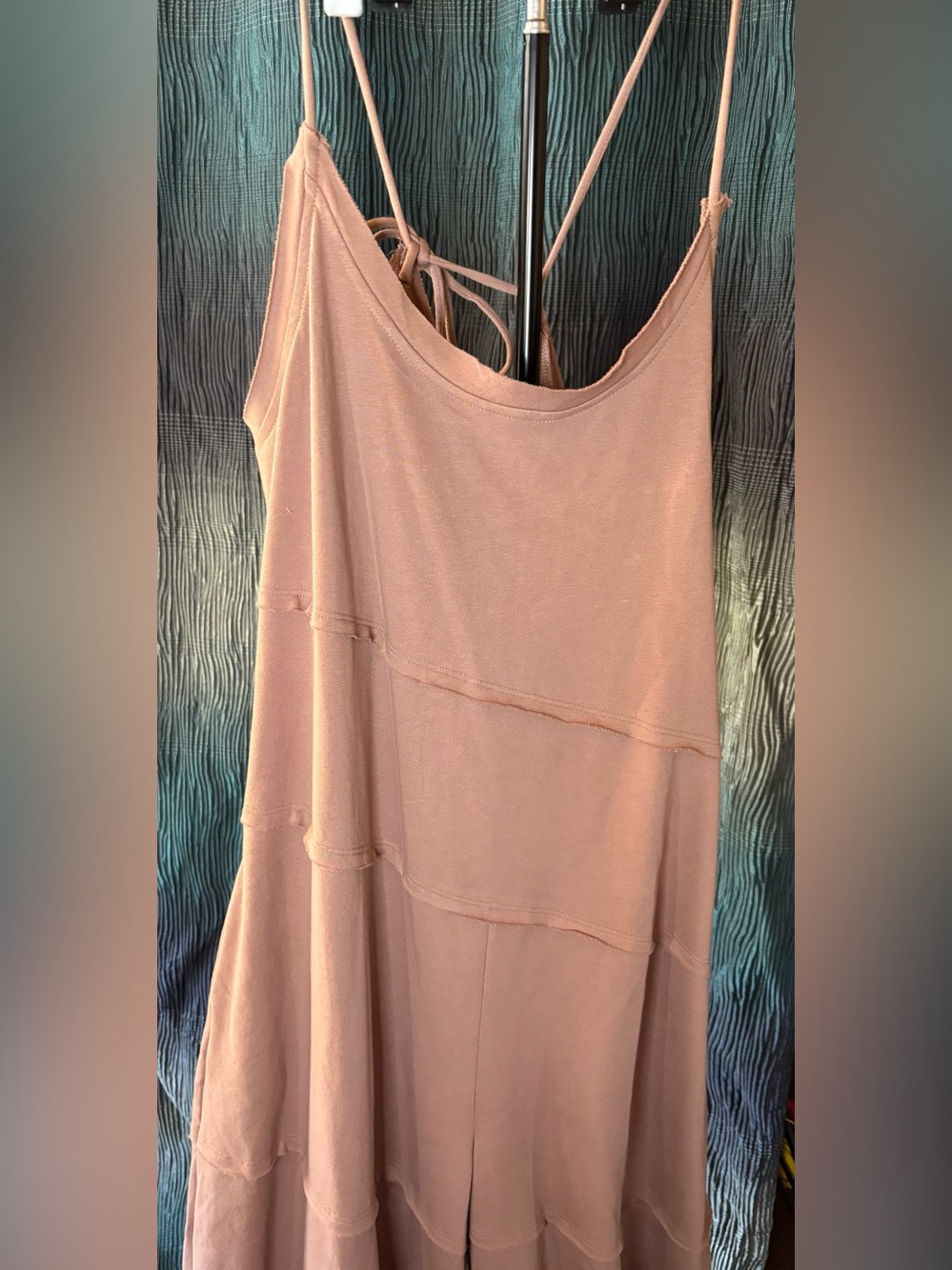Noflik Boho Wide Leg Jumpsuit - Dusty Rose - NWT